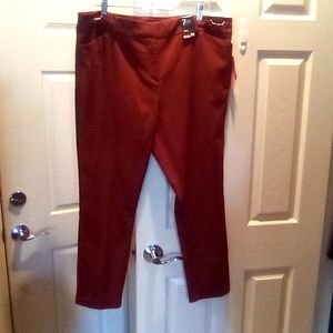 New York & Company Rust Ankle Pants